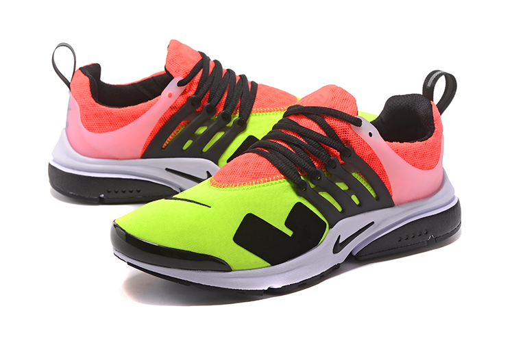 Nike Air Presto Fluorscent Green Black Red Running Shoes